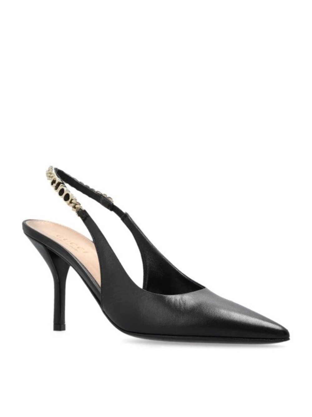 $1150 NEW Gucci Signoria Leather EU 38.5 Slingback Pump